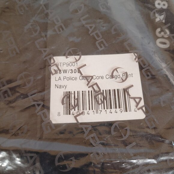 Mens Navy Cargo Pants LA Police Gear Core 38W 30L LAPG BTP9001 New in Package - Picture 4 of 5